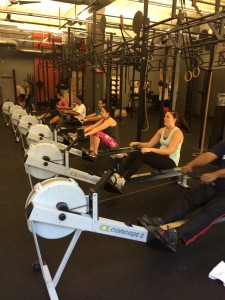 Sunday's class taking on the 30:00 row challenge!