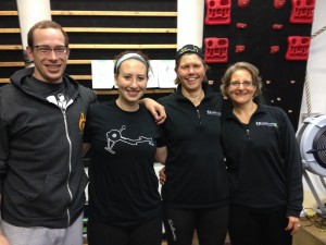 Coach Andrew and Coach Rachel at the Concept2 Rowing Course with Master Trainer Terry Symthe!